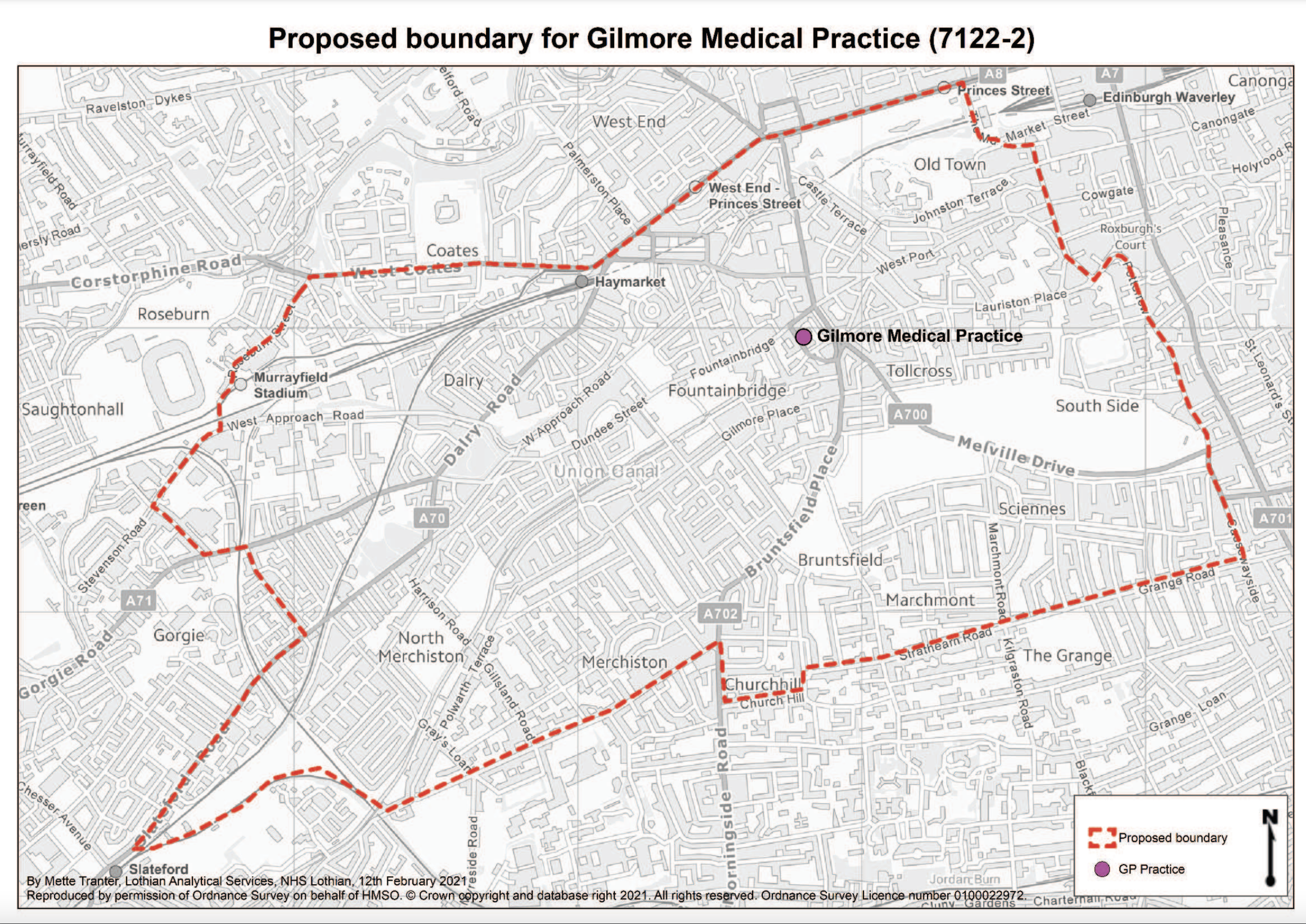 boundary map gilmore medical practice